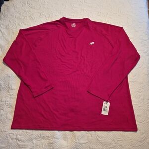 New Balance men's red size 3XL red long sleeve shirt, NWT